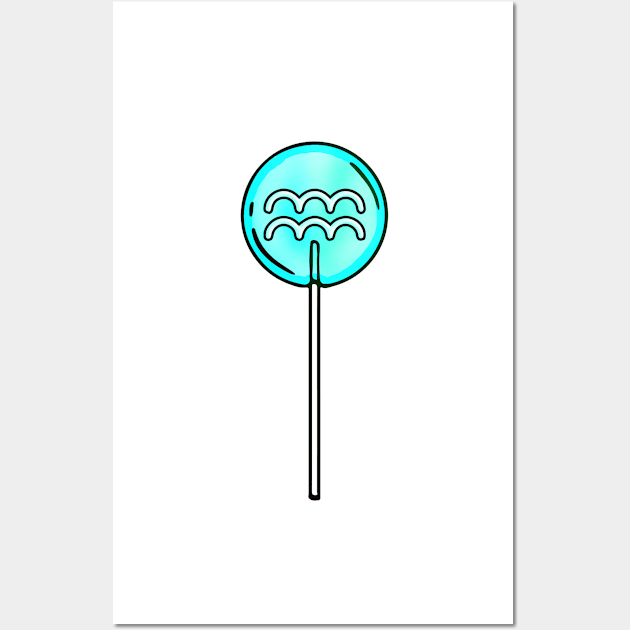 Aquarius Lollipop Wall Art by wildtribe